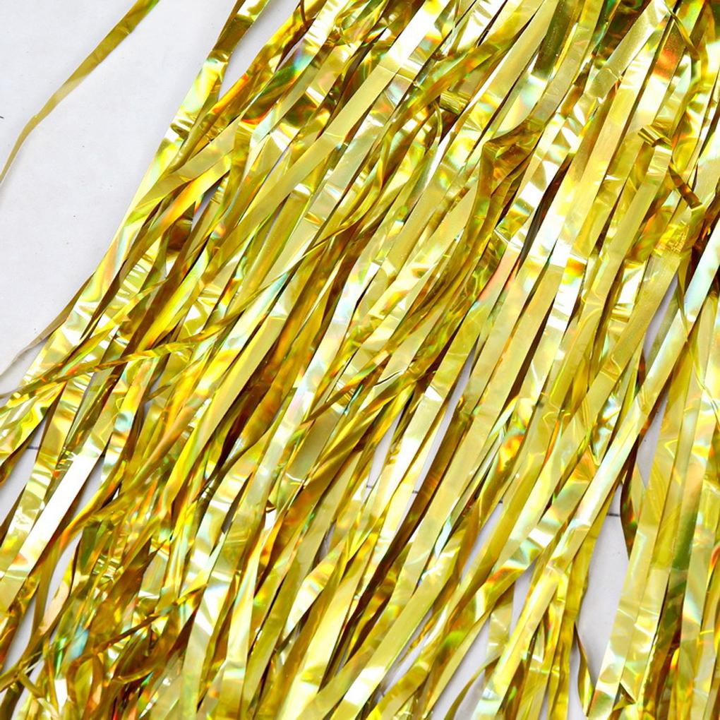 6 Pieces Glitter Party Backdrop Metallic Tinsel Curtain Birthday Wedding Baby Shower Background Favor Supplies