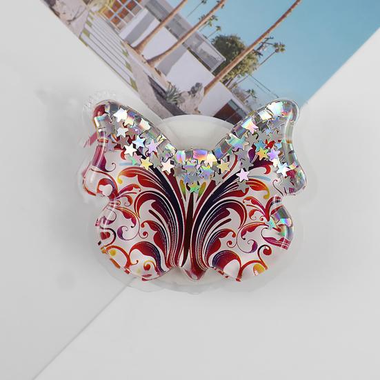 Handy Finger Faltbar Tragbar Schmetterling Halter Sturzsicher Treibsand Handy Erweiterbarer Ständer Griff