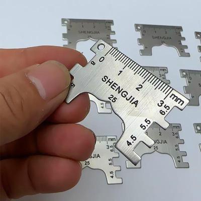 Stainless Steel Sewing Machine Stitch Spacing Ruler and Gauge Plate