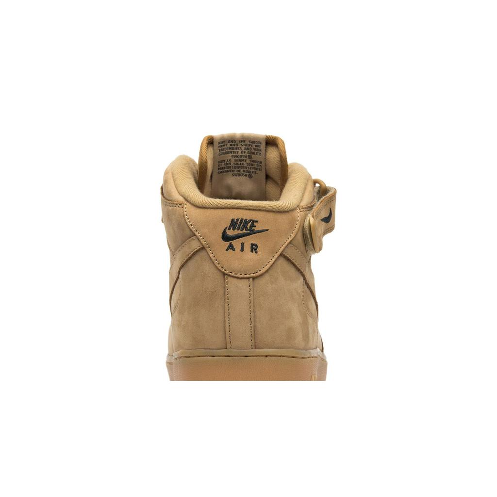 Nike Air Force 1 Mid '07 Premium QS 'Flax' (Unisex) Flax / Flax-Outdoor Green Skateboard Shoes 715889 200
