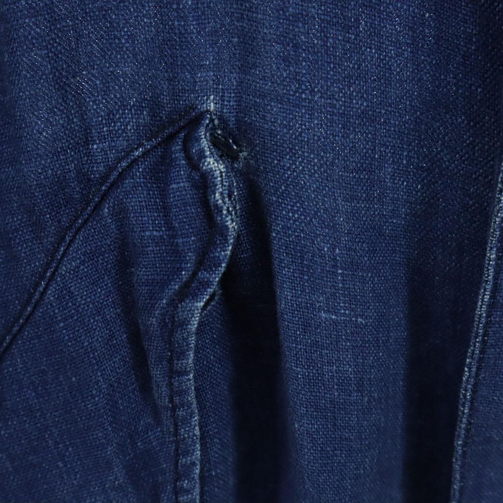 Varde77 Made In Japan Long Sleeve Linen Mod Coat 2 Blue Indigo Men's Used