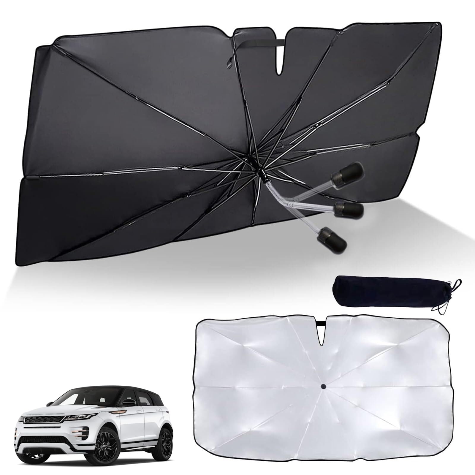 

L551 Range Rover Evoque L551 2019 - Present Car Umbrella, 360° Adjustable Umbrella Pattern, Range Rover Evoke L551 чёрный