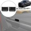Inner Front Door Handle Bowl Cover Trim for Ford F150 2021-2022 Black Wood Grain