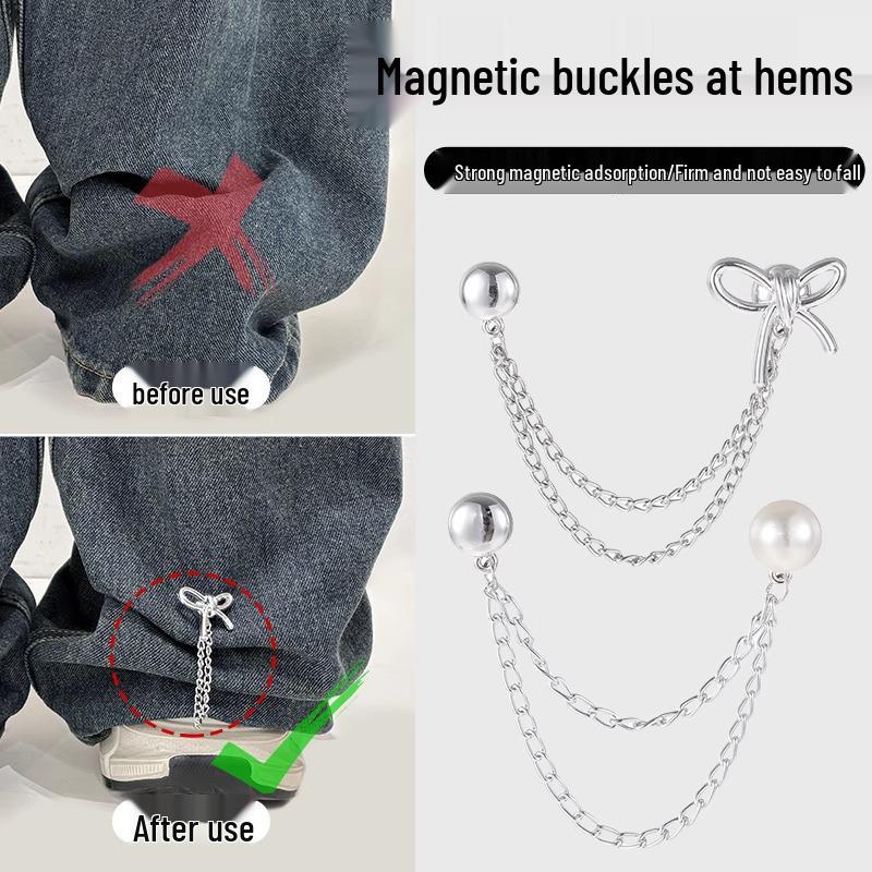 Magnetic Buckle T-Shirt Hem Adjuster Clip - No-Sew, Invisible & Secure