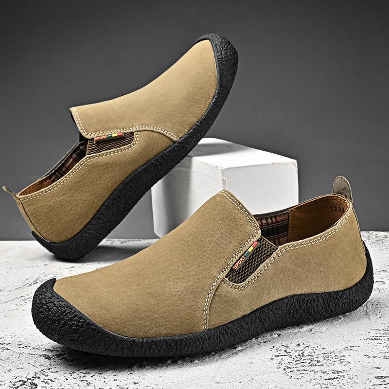 

Large size men s outdoor casual shoes, four-season hiking shoes, low-top foot hiking shoes 46 хаки