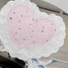 Heart Shaped Lace Coasters Non-Slip Insulated Cotton Drink Mats Cute Decor for Coffee Bar Housewarming Gift for Women