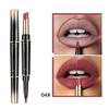 Dobbelhodet leppestift lipliner matt lipgloss 16 farger leppestift