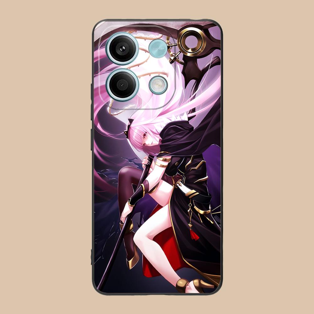 Holo Mori Calliope Matte TPU Mobile Phone Case for POCO F8 F7 F6 F5 F4 F3 F2 Pro GT C75 C71 C65 C61 C40 Pro Ultra Colorful Cover