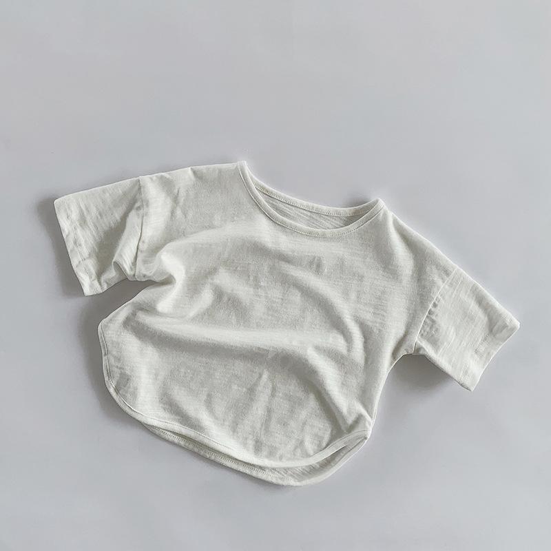 Short Sleeved T-shirt for Summer Boys and Girls Korean Versatile and Personalized T-shirt for Baby Tops Children's Clothing