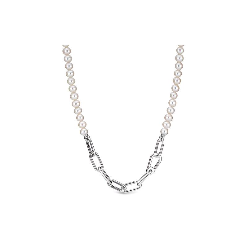 Pandora Collana da Donna Serie Catena Xixin Perle Personalizzate Mix and Match Argento 925 Stile 399658C01