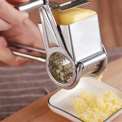 Nerezové struhadlo na sýr, ruční rotační struhadlo na sýr, multifunkční kuchyňský gadget pro domácí a restaurační použití