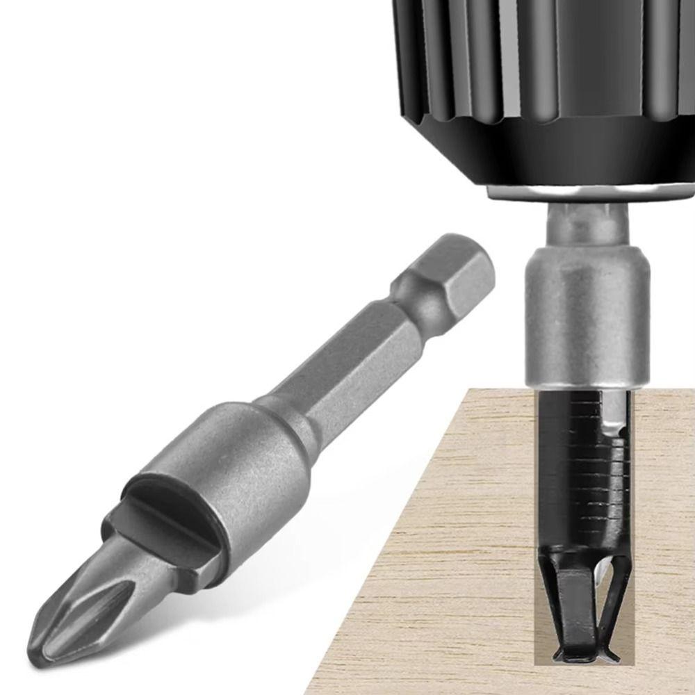 2 PCS Accessories Steel Special Batch Head Assemble Solidly Screwdriver Bit Parts 6.35MM a-buckle Connector Bench Drill
