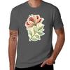 Lily Flower In Pastel Color Tshirt Basic Solid Color Casual Tee Shirt