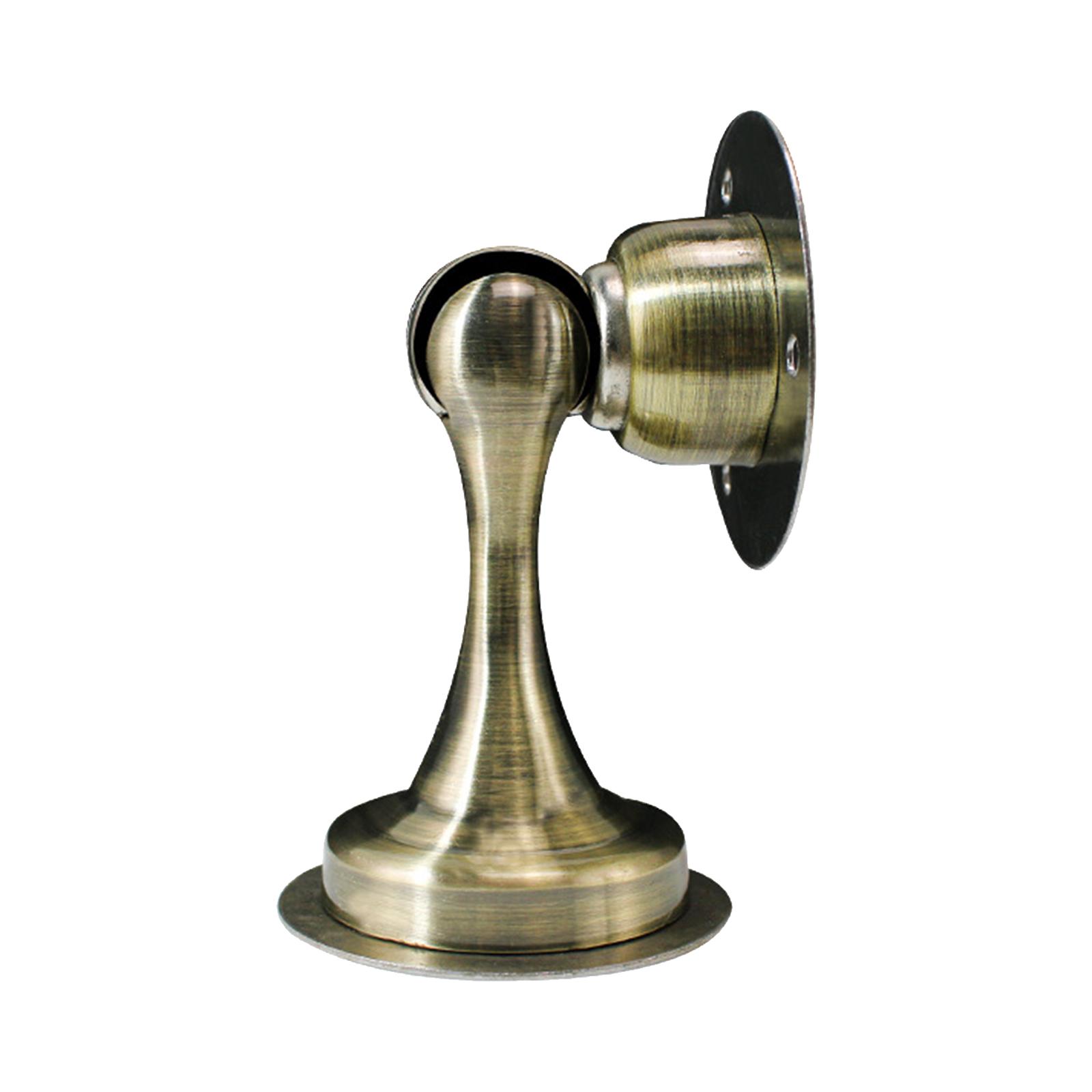 

Магнитный дверной стопор Напольное крепление Сверление и самоклеящийся дверной стопор для защиты стен Защитная пленка для стен коричневый