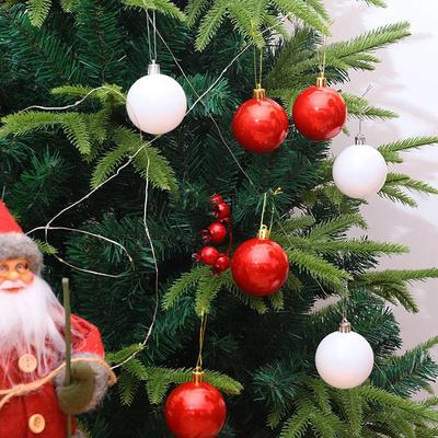 1 Box Weihnachtskugeln Christbaumschmuck Kugel Weihnachten Hängende Baumanhänger Heimpartydeko 2024 Neujahrsgeschenke