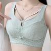 Lace Lingerie Women's Adjustable Bra Thin Breathable Gathering and Seamless Bra Push Up Bra