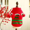 Pet Christmas Sweater Dogs Cats - Cute Holiday Knitwear In Festive Colors Acrylic Warm Winter Outfit