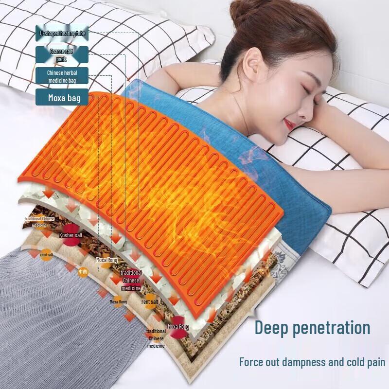 AUX Electric Heated Pulse Massager Pad