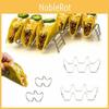 Elegant Electroplated Stainless Steel 2-section Taco Holder For Dining