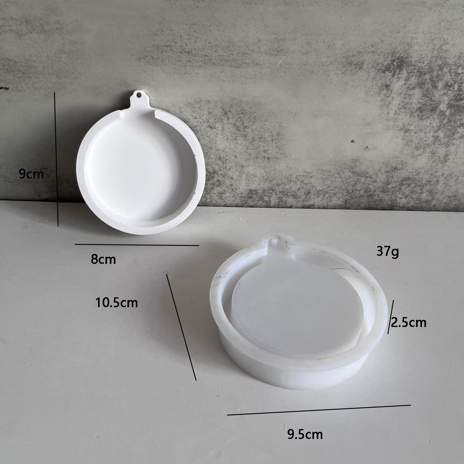 

Різдвяна прикраса підвіска силіконова форма кругла коло бант сніжинка лось ялинка ливарні форми підвісна бирка подарунок ручної роботи