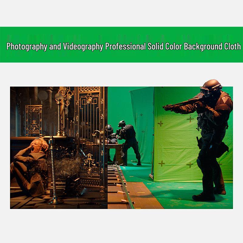 Blue and Green Screen Backdrop for Photography and Live Streaming with Stand