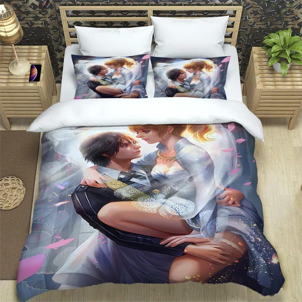 Final Fantasy Print Three Piece Bedding Set Fashion Article Children or Adults for Beds Quilt Cover Pillowcases Bedding Set Gift