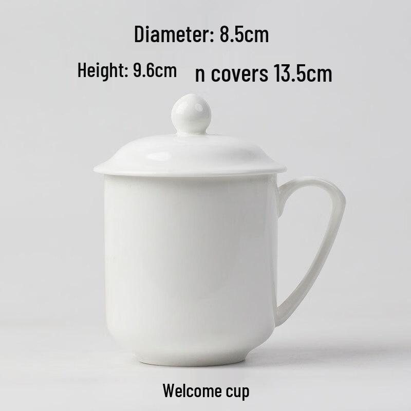 Shangkai Ceramic Tea Cup Set with Lid and Saucer