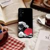 Great Wave Kanagawa Anime Phone Case For Samsung S25,S24,S21,S22,S23,S30,Ultra,S20,Plus,Fe,Soft Silicone Black Cover