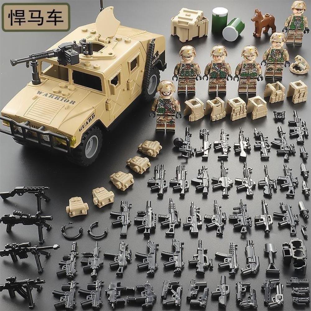 Compatible Building Block Toys Hummer SUV Armored Car Boys Gift Benefit