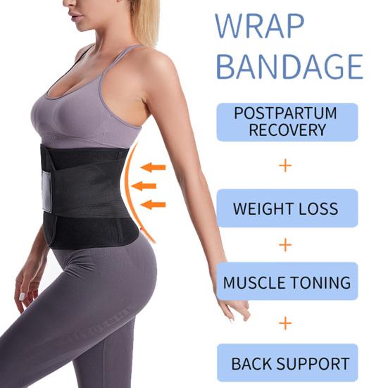 

Yousheng Waist Support Belt Fat Burning Pressurized Heavy Sweating Fastener Tape Design Fitness Yoga Postpartum Slimming Belt Sports Supply XL чорний