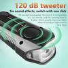 Waterproof Bicycle Light Usb Charging Bike Front Light Flashlight Handlebar Cycling Head Light W/ Horn Speed Meter Lcd Screen