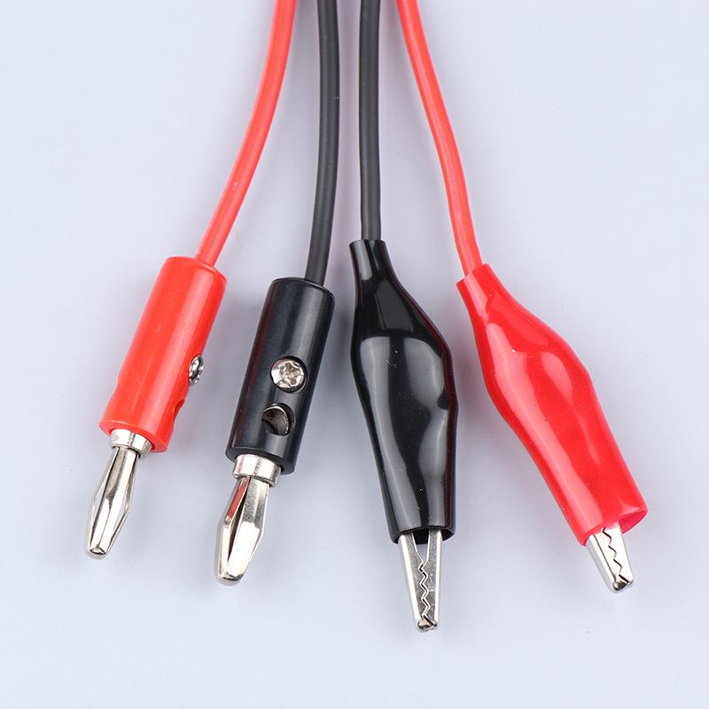 1Pc Multi-Meter Test Leads Cable Line 100Cm Double Ends Banana Plug To Alligator Clip Electrical Connector Diy Tool