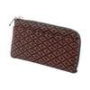 Inden-ya Inden Coin Case F Coin Case 05 Deer Leather Black Base X Red Lacquer Diamond Chrysanthemum Pattern 1005-21-017 Natural Deer Leather Lacquer