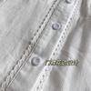 White Peter Pan Collar Puff Sleeve Blouse Short Sleeve Button Down Shirt Casual Daily Top Women