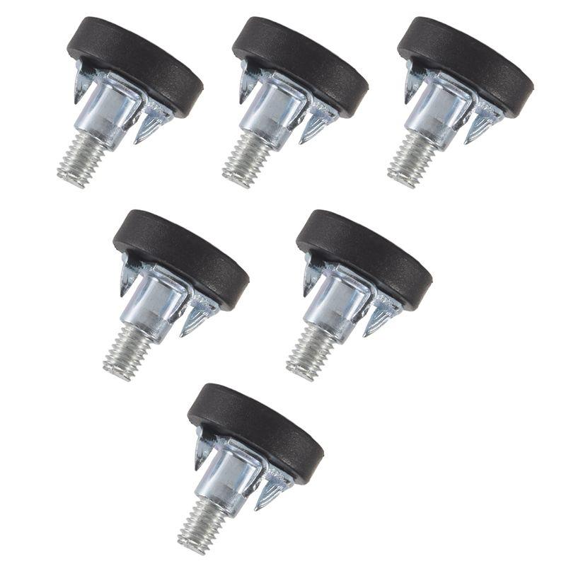 32 PCS M6 Thread Adjustable Furniture Levelers Screw In Chair Feet Adjustable Furniture Feet Leg Levelers Easy To Use-B61B