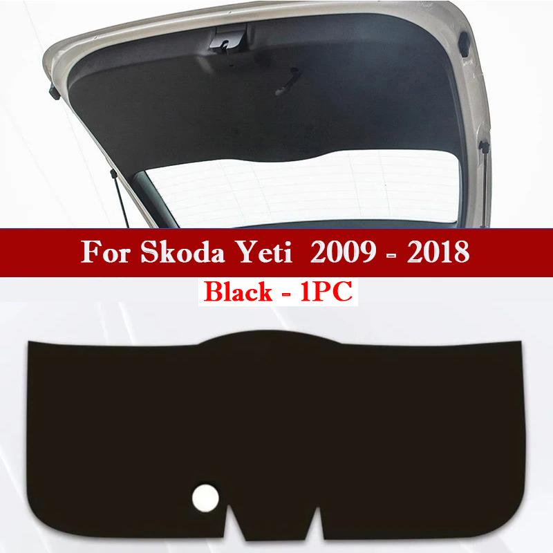 For Skoda Kodiaq Kamiq Yeti Car Trunk Door Anti Kick Pad Tailgate Protection Mat Cushion Cargo Liner Interior Decor Accessories
