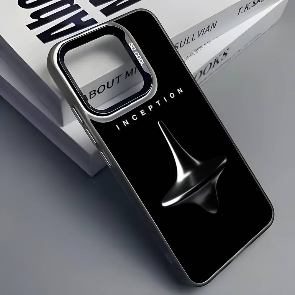 

Flim I-Inception Phone Case For iPhone 16 15 14 13 12 11 Pro Max Grey Black Phone Covers Matte Laser Metallic Aurora Funda iPhone13