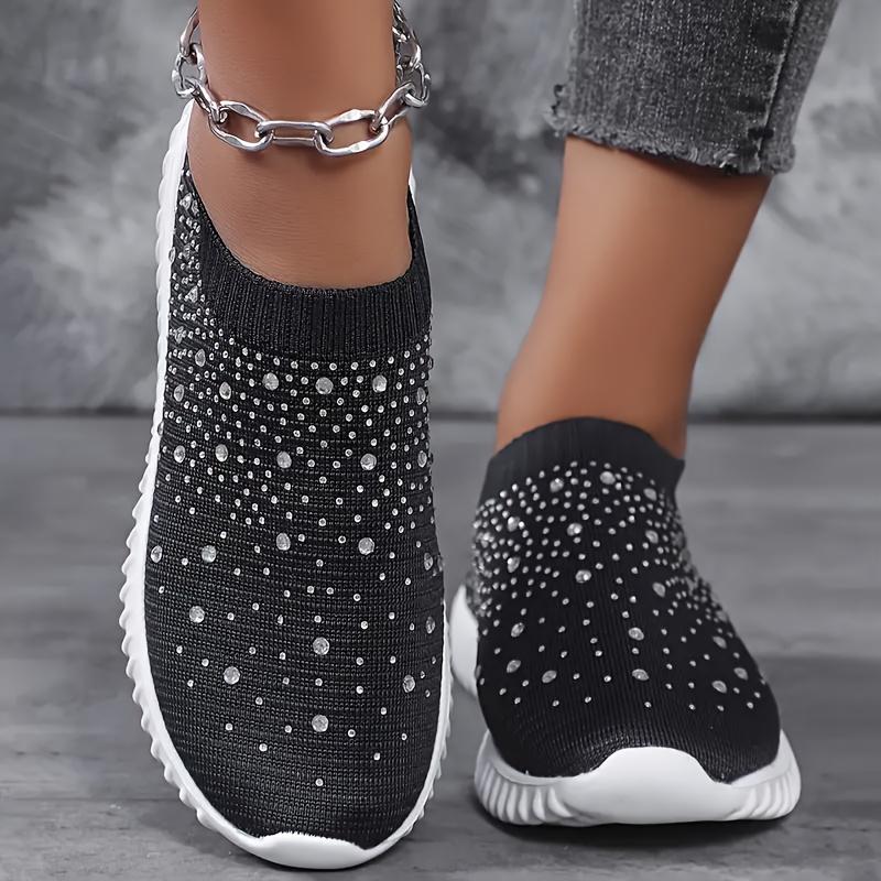 Übergröße Wasserdiamant Stretch Socken Schuhe, Lässige Herren- und Damen-Sportschuhe, Flyknit Leichte Freizeitschuhe