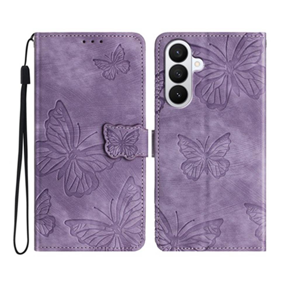 For Samsung Galaxy A37 5G Case Butterfly Design Flip Wallet Leather Phone Cover Skin-Touch