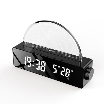 Plastic New Colorful Alarm Clock Source Rechargeable Atmosphere Light Sunrise Wake-up Clock Student Wake-up Alarm Clock