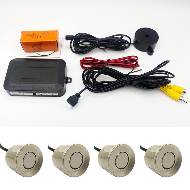 Video Parking Sensor Kit Car Reverse Backup Radar Assistance Auto Monitor Digital Display forMonitor Camera System