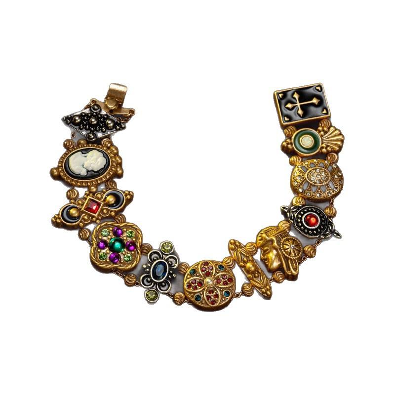 Vintage Court Style Studded Bracelet With Versatile Temperament Personality Women