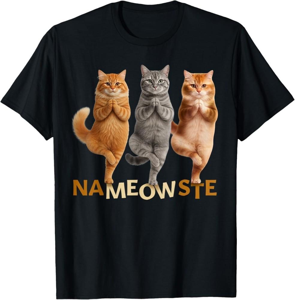 

Футболка с кошкой йоги Nameowste 3XL