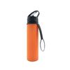 Creative Silicone Folding Active Water Bottle with Chain Outdoor Activity Lightweight Cold Water Bottle 600ml Water Cup