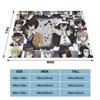 Bungou Stray Dogs Anime Fleece Spring Autumn Japanese Dazai Osamu Throw Blanket for Sofa Bedroom Bedding Throws