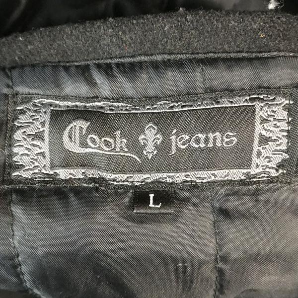 Cook Jeans Wool Jacket Blouson Outerwear Men’s Size L Black Coat Jacket Jumper