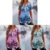 Floral Print T Shirt With 3d Digital Ink For Casual Women Summer Wear