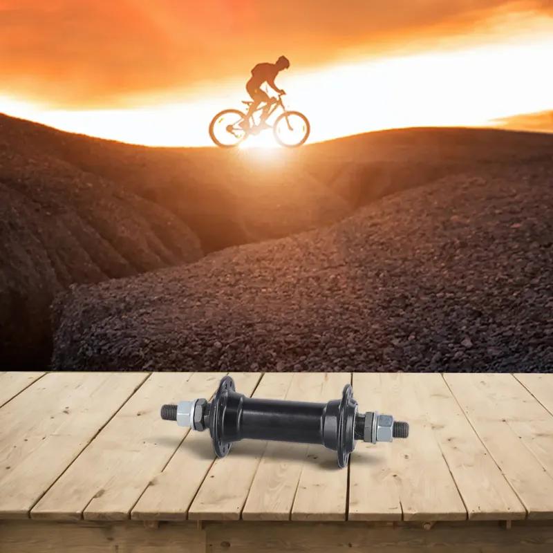 Bicycle Front Wheel Hub Bike 20 Hole Wheel Hub Bearing Solid Shaft Bicycle Axle Lever For MTB Folding Bike Hub Solid Core