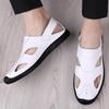 Men's Summer Breathable Cowhide Slip-On Shoes
