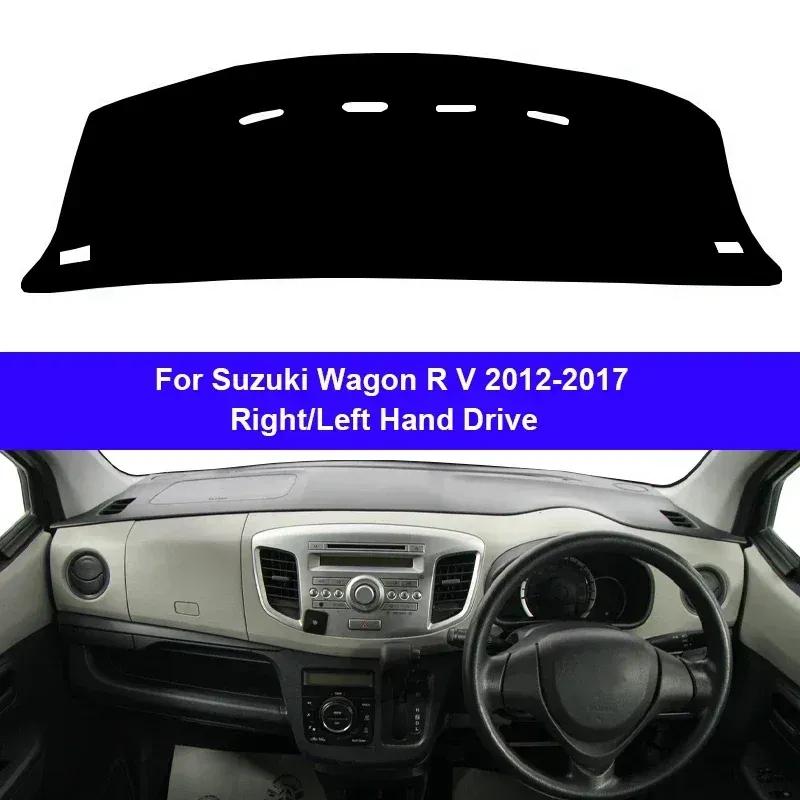 Car Dashboard Cover Non Slip Pad For Suzuki Wagon R V 2012 - 2017 Dash Mat Sun Shade Pad Anti-UV Cushion 2016 2015 2014 2013